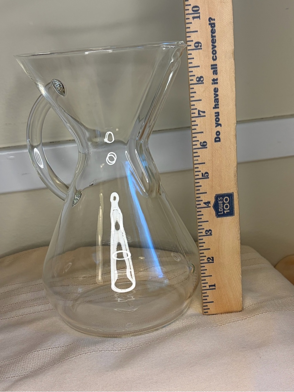 Chemex Glass Pour-Over Coffee Carafe with Handle 8 cup